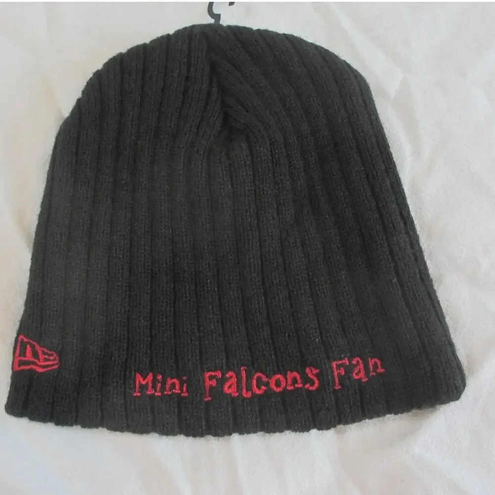 NWT New Era Infant's Atlanta Falcons Beanie Hat Black 